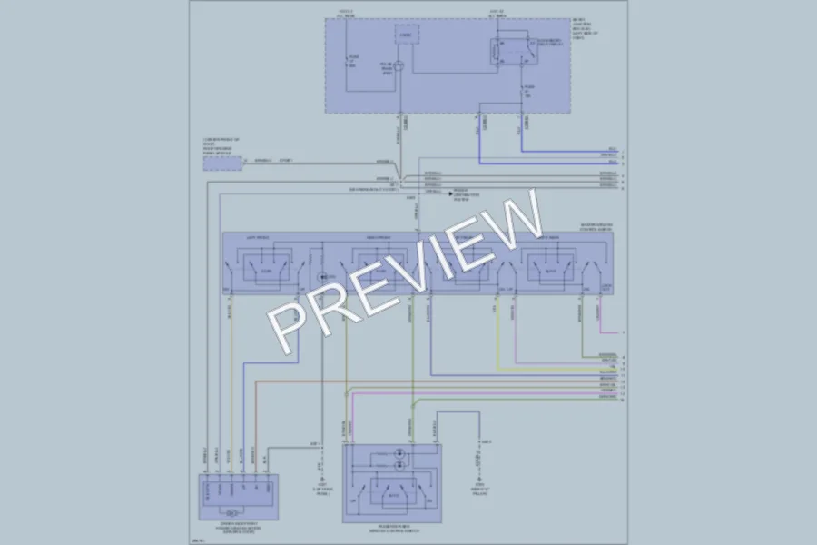 2009 Lincoln MKS Power Windows wiring diagram preview
