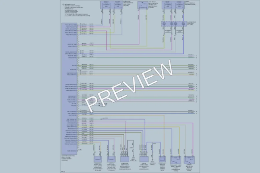 2009 Lincoln MKS Supplemental Restraints wiring diagram preview