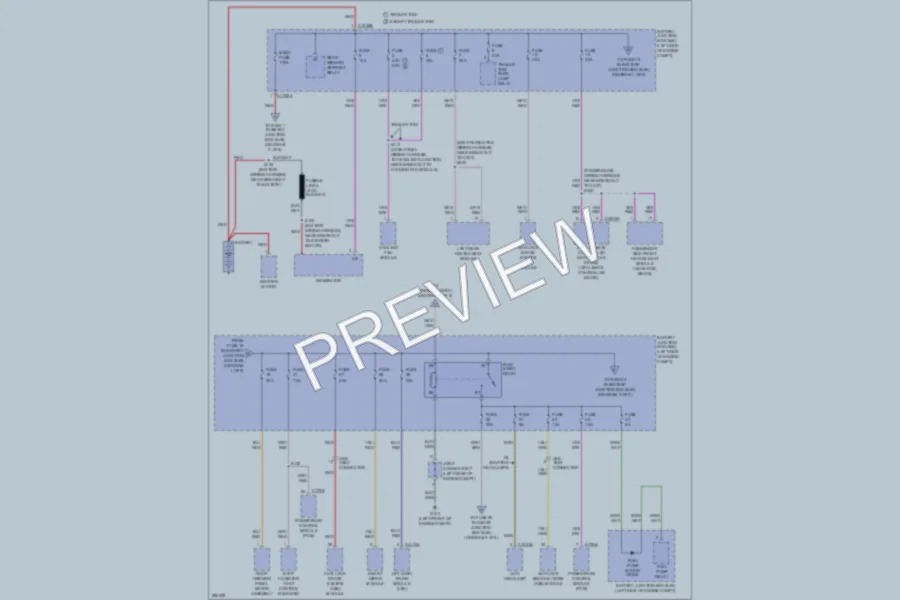 2009 Lincoln MKX Power Distribution wiring diagram preview