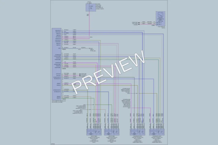 2009 Lincoln MKX Power Seats wiring diagram preview