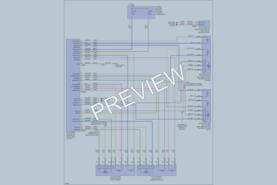 2009 Lincoln MKZ Power Seats wiring diagram preview