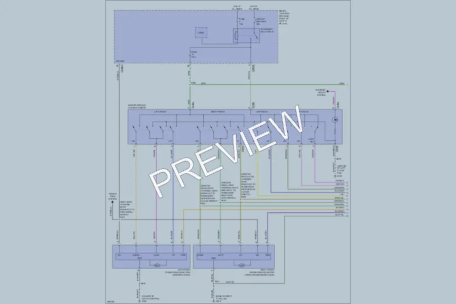 2009 Lincoln MKZ Power Windows wiring diagram preview