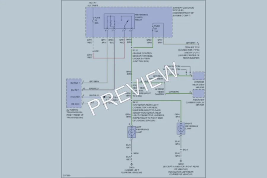 2009 Lincoln Navigator Exterior Lights wiring diagram preview