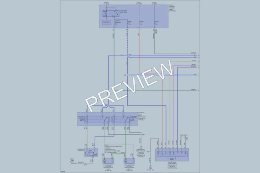 2009 Lincoln Navigator Power Windows wiring diagram preview