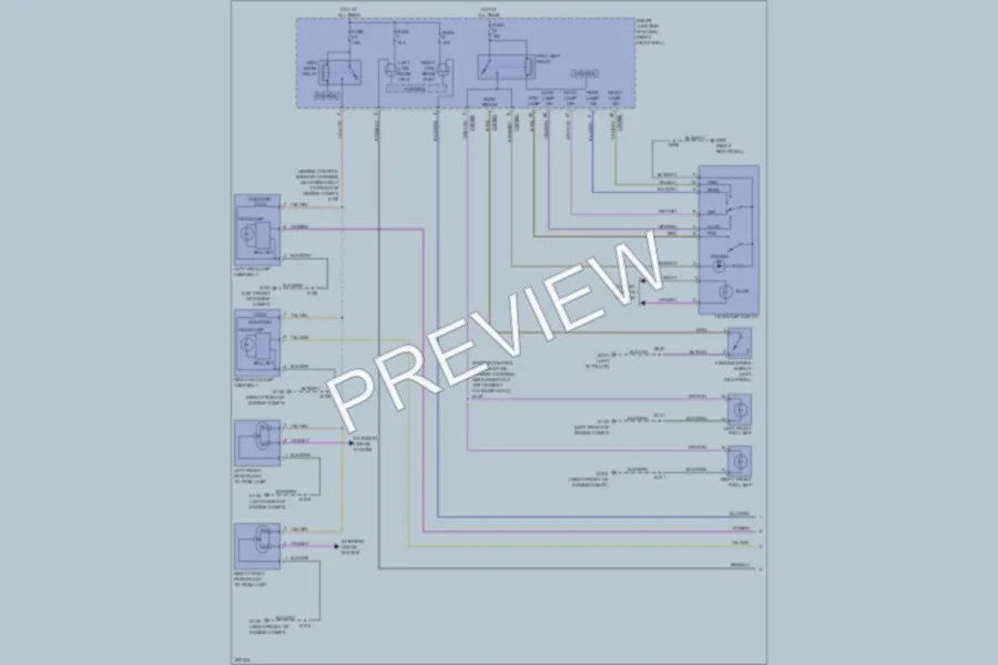 2009 Lincoln NavigatorL Headlights wiring diagram preview