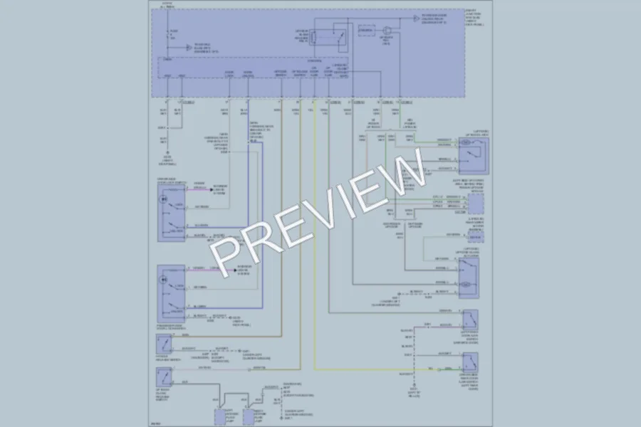 2009 Lincoln NavigatorL Power Door Locks wiring diagram preview