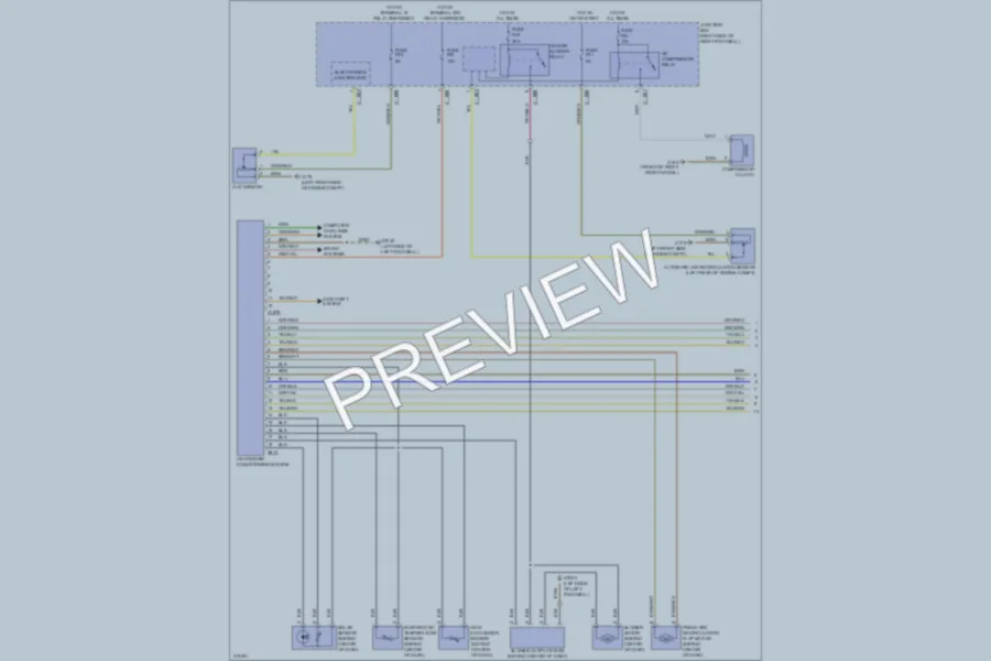 2009 MINI Cooper Air Conditioning wiring diagram preview
