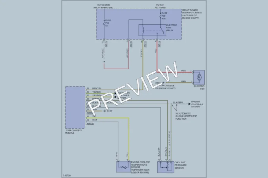 2009 MINI Cooper Cooling Fan wiring diagram preview