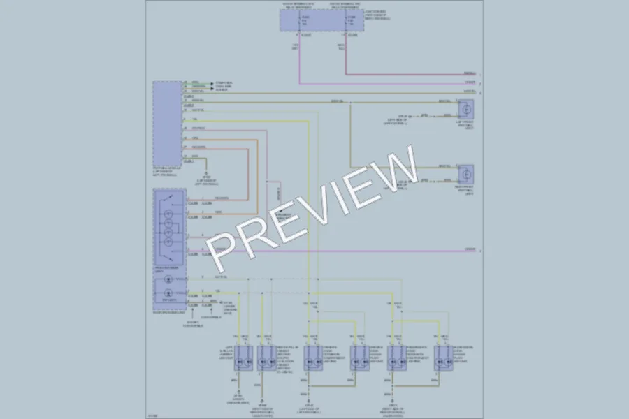 2009 MINI Cooper Interior Lights wiring diagram preview