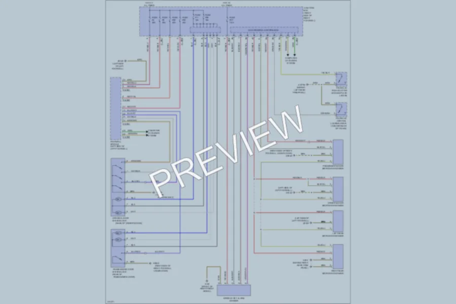 2009 MINI Cooper Power Door Locks wiring diagram preview