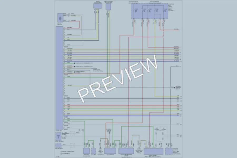 2009 MINI CooperClubman Navigation wiring diagram preview