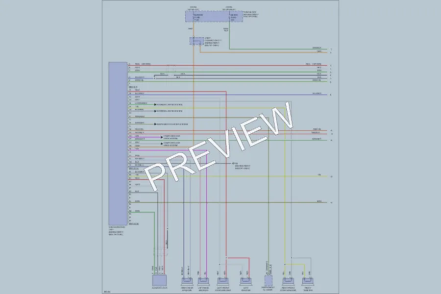 2009 Mazda 5 Radio wiring diagram preview