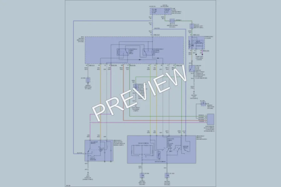 2009 Mazda 5 Wiper Washer wiring diagram preview