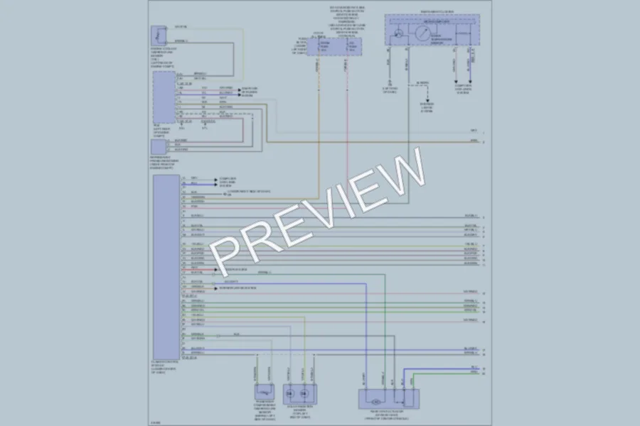 2009 Mazda 6 Air Conditioning wiring diagram preview