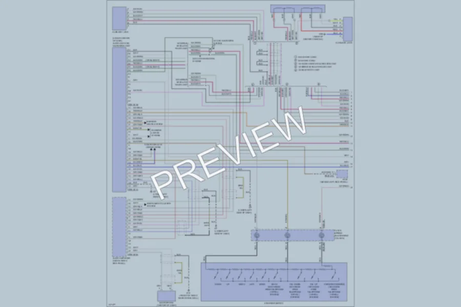 2009 Mazda 6 Radio wiring diagram preview