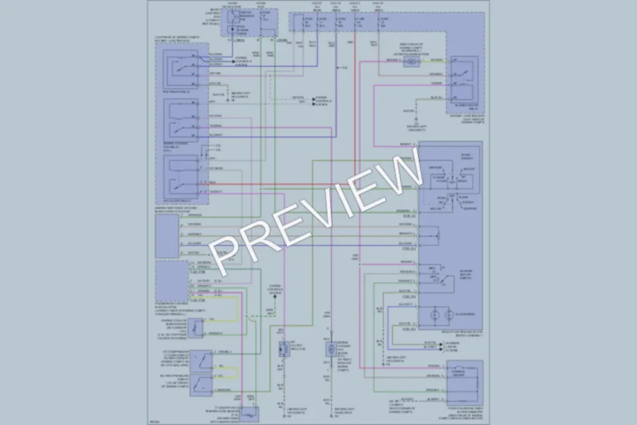 2009 Mazda B4000 Air Conditioning wiring diagram preview
