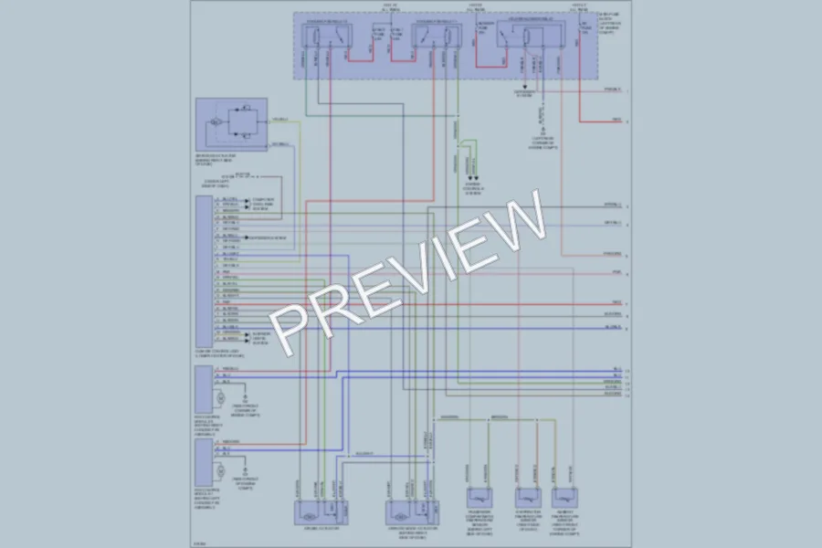 2009 Mazda CX7 Air Conditioning wiring diagram preview