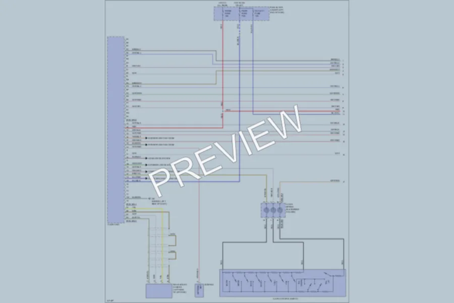 2009 Mazda CX7 Navigation wiring diagram preview