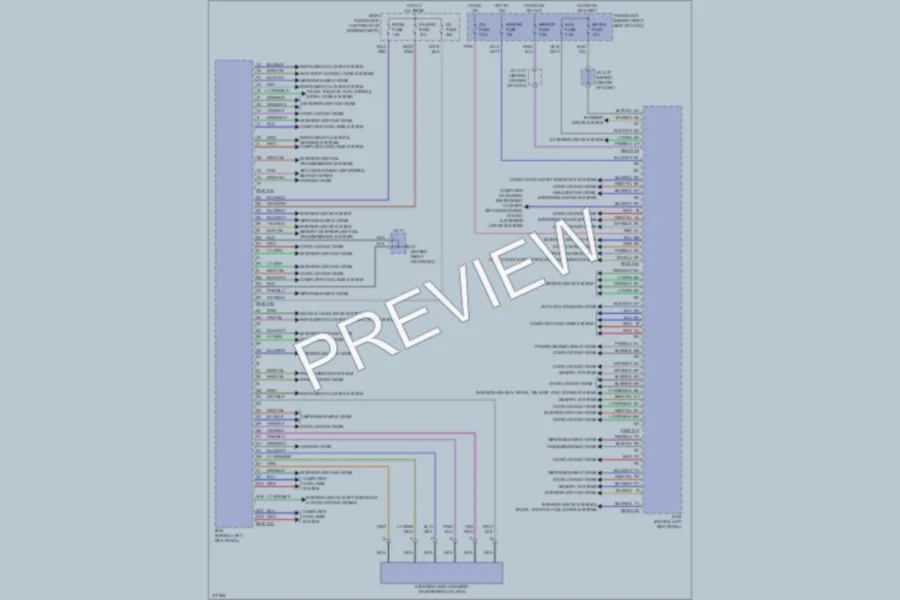 2009 Mazda CX9 Body Control Modules wiring diagram preview