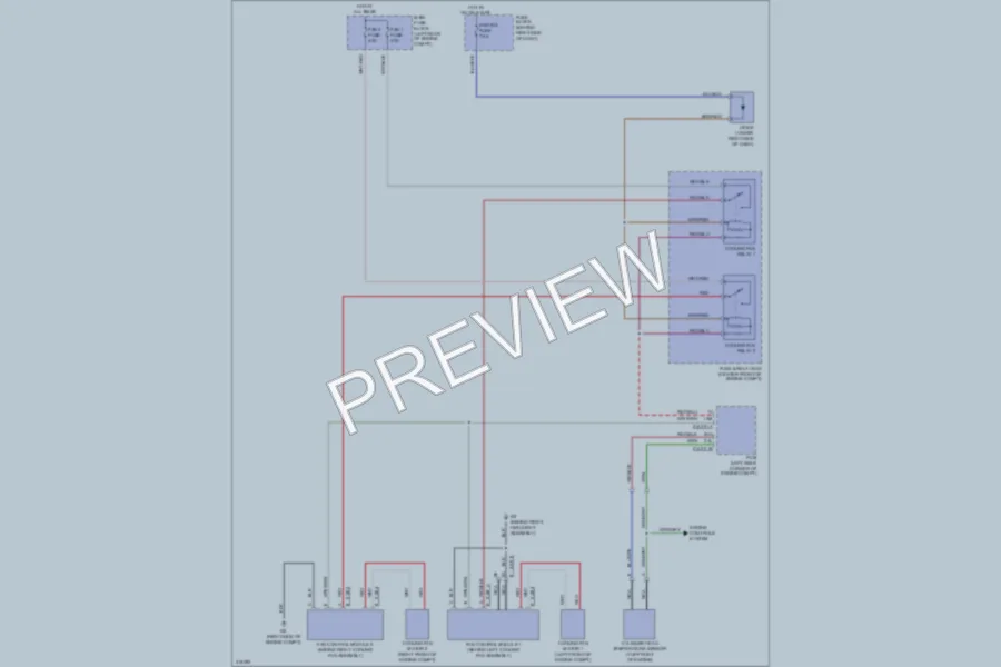 2009 Mazda CX9 Cooling Fan wiring diagram preview