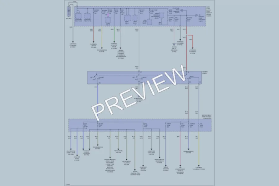 2009 Mazda CX9 Power Distribution wiring diagram preview