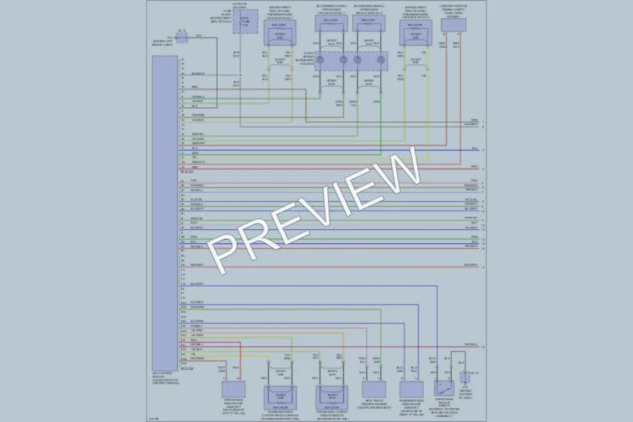 2009 Mazda CX9 Supplemental Restraints wiring diagram preview