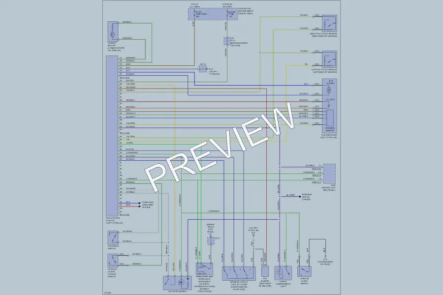 2009 Mazda CX9 Trunk Tailgate Fuel Door wiring diagram preview