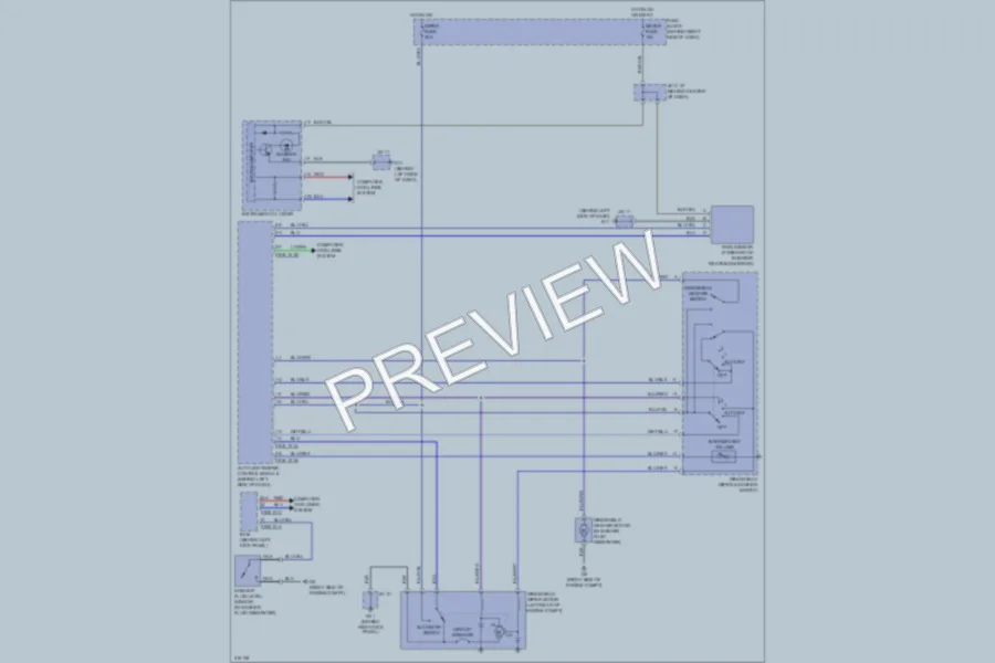 2009 Mazda CX9 Wiper Washer wiring diagram preview