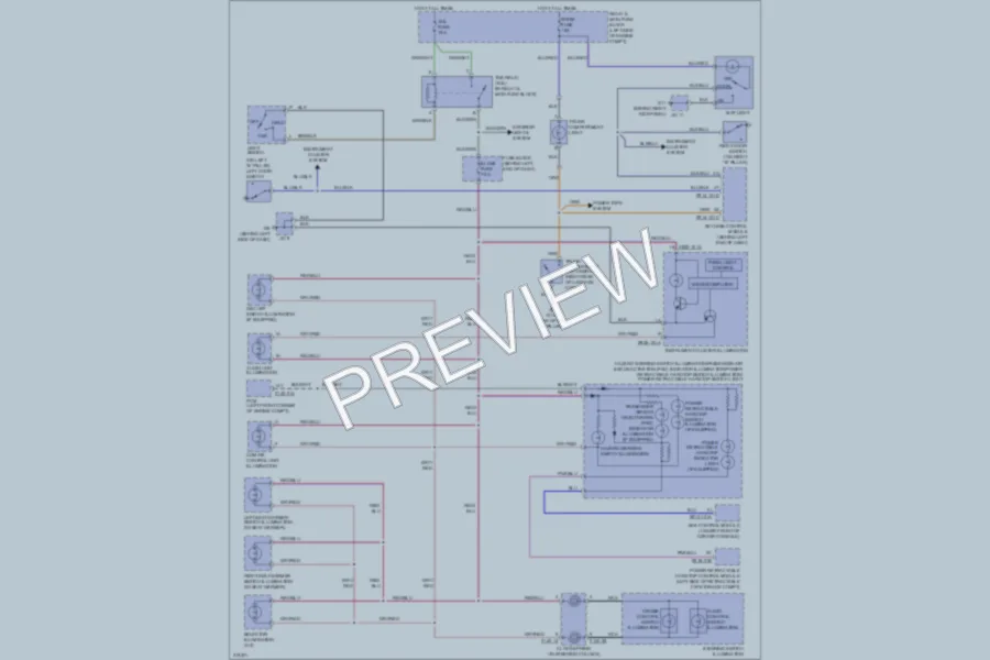 2009 Mazda MX5Miata Interior Lights wiring diagram preview