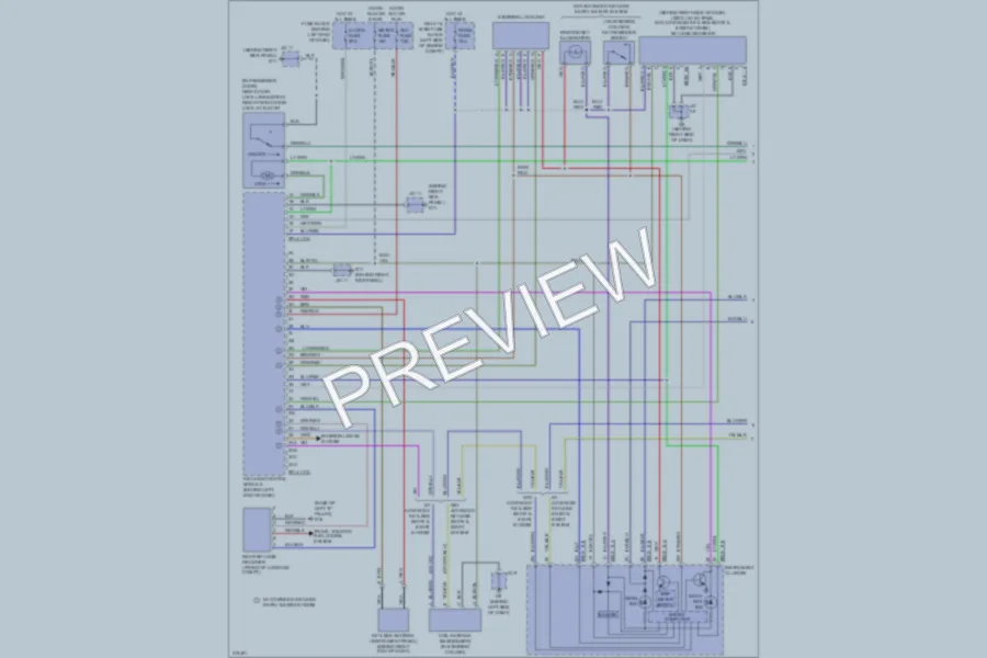 2009 Mazda MX5Miata Power Door Locks wiring diagram preview