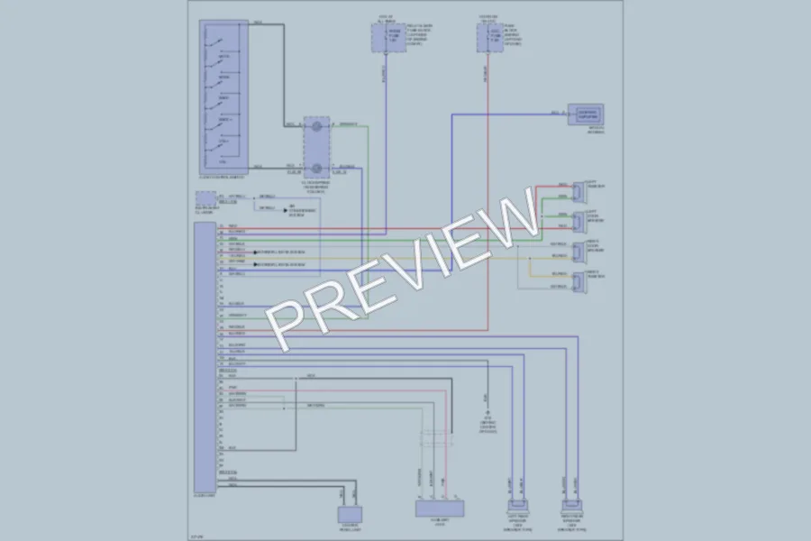 2009 Mazda MX5Miata Radio wiring diagram preview