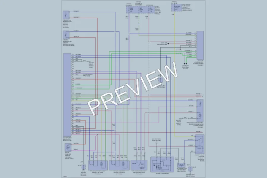 2009 Mazda RX8 Air Conditioning wiring diagram preview