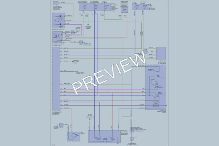 2009 Mazda RX8 Wiper Washer wiring diagram preview