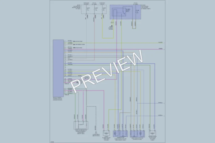 2009 Mazda Tribute Air Conditioning wiring diagram preview