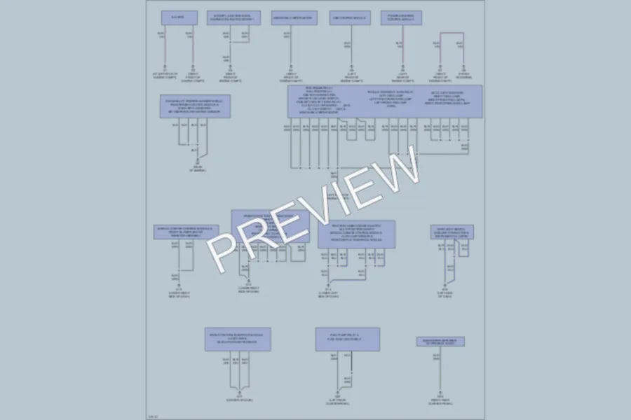2009 Mazda Tribute Ground Distribution wiring diagram preview