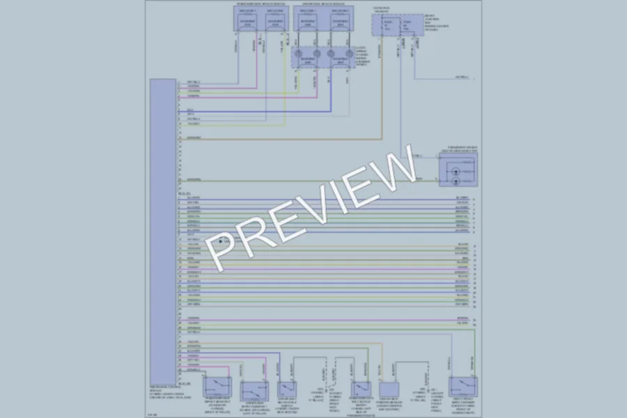 2009 Mazda Tribute Supplemental Restraints wiring diagram preview