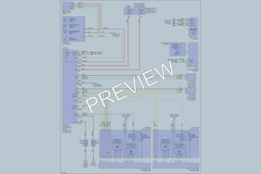 2009 MercedesBenz C300 Headlights wiring diagram preview