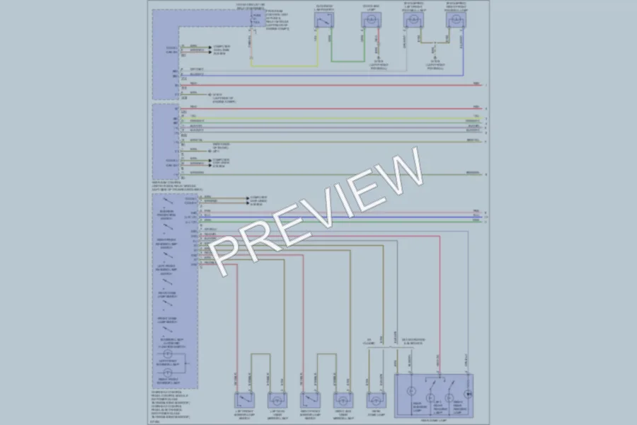 2009 MercedesBenz C350 Interior Lights wiring diagram preview