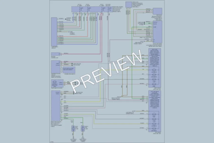 2009 MercedesBenz CLK350 Headlights wiring diagram preview