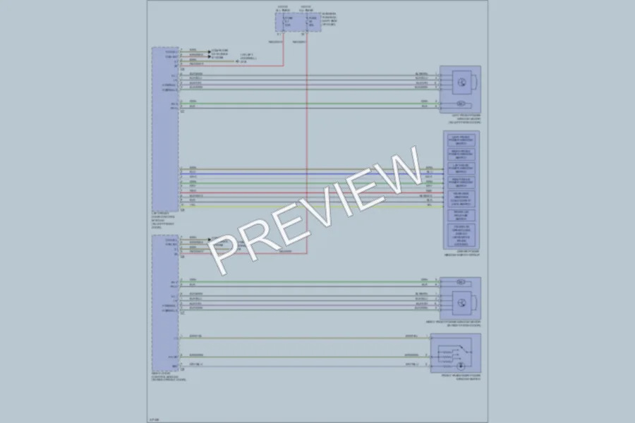 2009 MercedesBenz CLK350 Power Windows wiring diagram preview