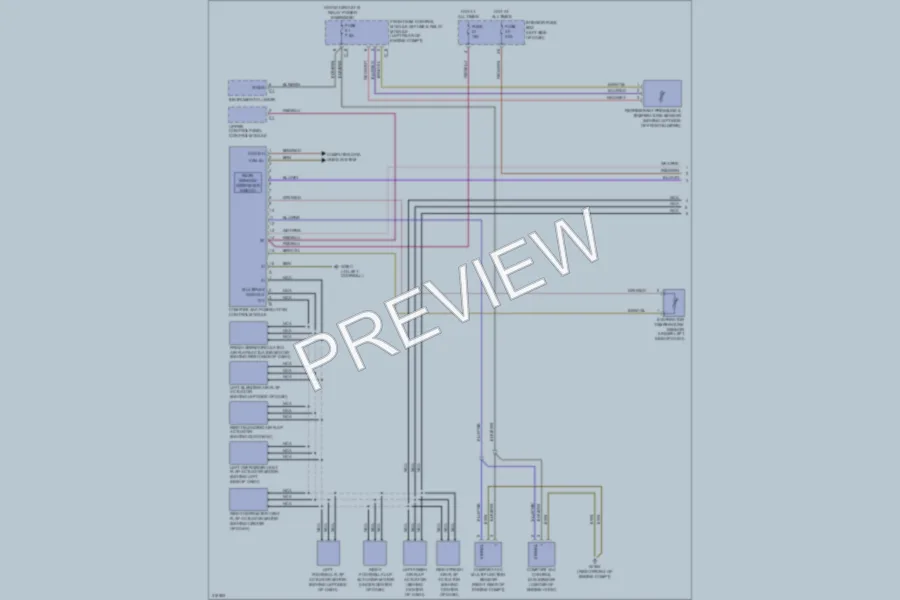 2009 MercedesBenz CLK550 Air Conditioning wiring diagram preview