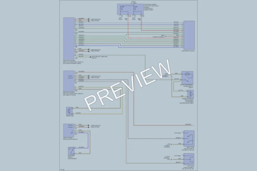 2009 MercedesBenz CLK550 Interior Lights wiring diagram preview