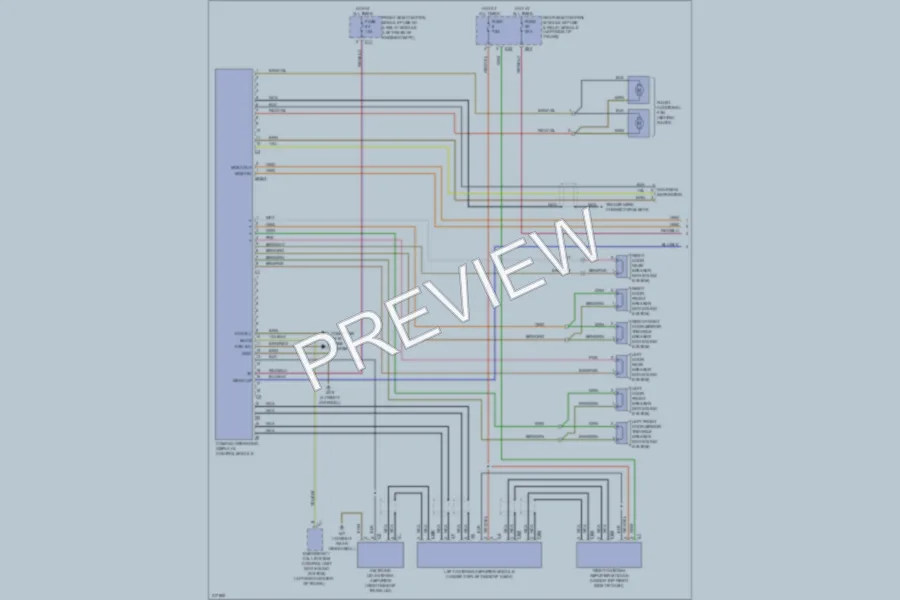 2009 MercedesBenz CLK550 Navigation wiring diagram preview