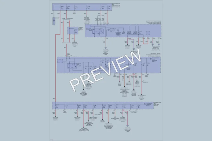 2009 MercedesBenz CLK550 Power Distribution wiring diagram preview