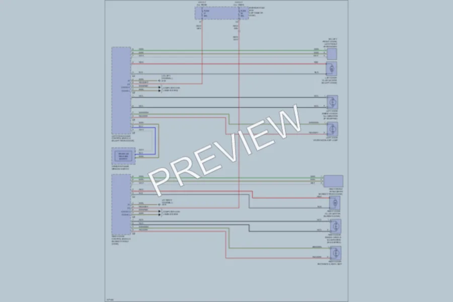 2009 MercedesBenz CLK550 Power Door Locks wiring diagram preview
