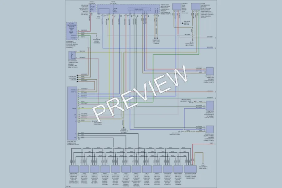 2009 MercedesBenz E320BLUETEC Air Conditioning wiring diagram preview