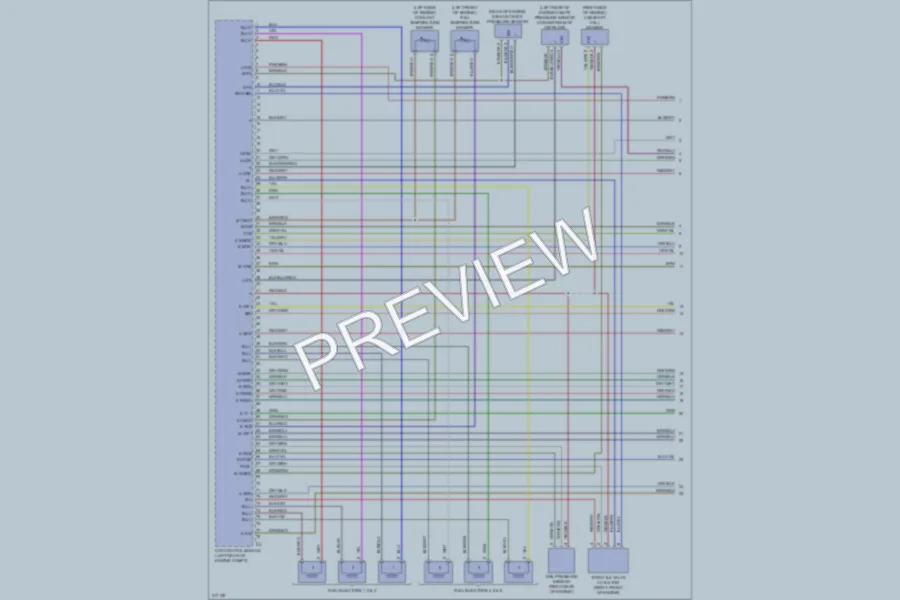 2009 MercedesBenz E320BLUETEC Engine Performance wiring diagram preview