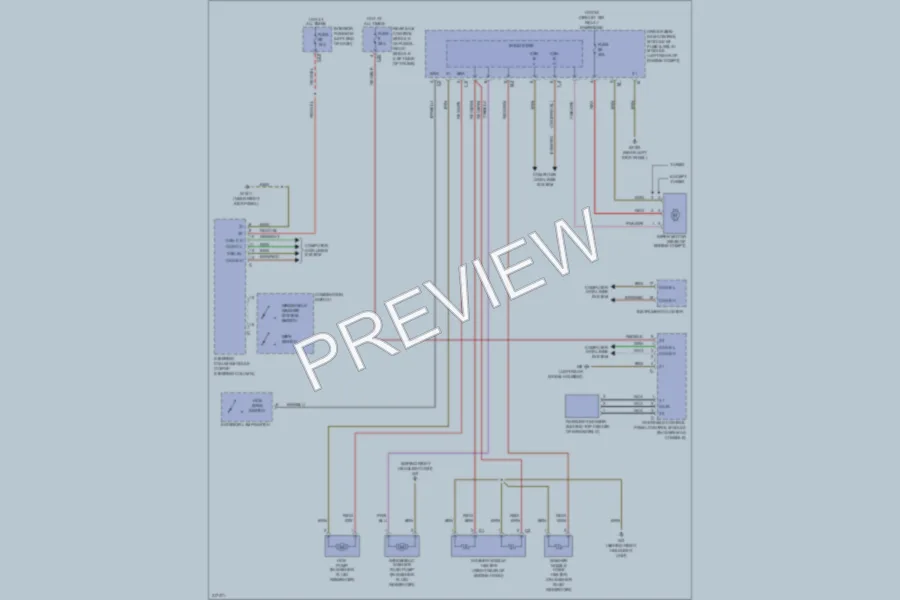 2009 MercedesBenz E320BLUETEC Wiper Washer wiring diagram preview
