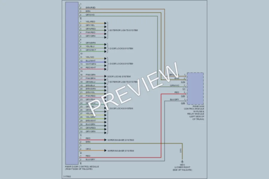 2009 MercedesBenz E350 Body Control Modules wiring diagram preview