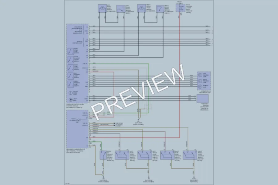 2009 MercedesBenz E350 Interior Lights wiring diagram preview